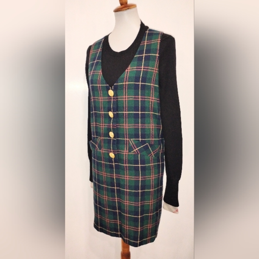 VINTAGE TALBOT'S PLAID JUMPER